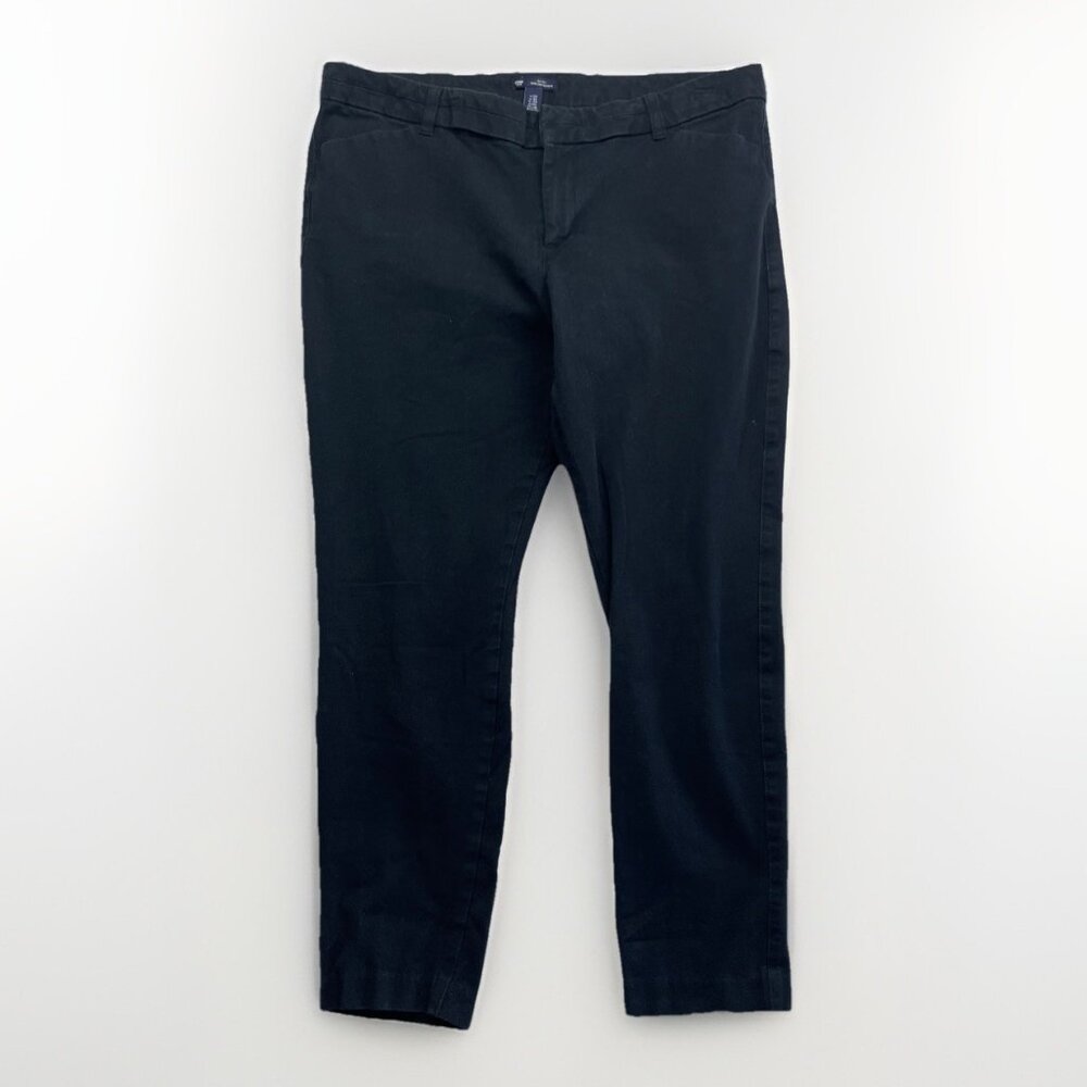Gap Slim City Pants Women’s Sz 16R Black Stretch Casual Slim Fit Trousers